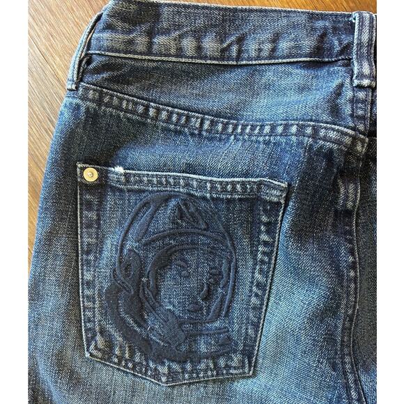 Billionaire Boys Club Men's Denim Distressed Black Helmet Logo Jeans 28-31 - Picture 7 of 13